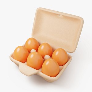 3D Stylized Egg Carton