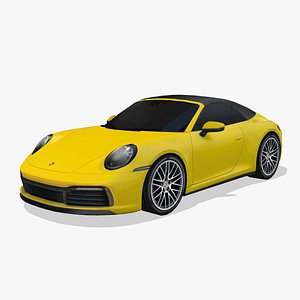 Porsche 911 Cabriolet S 992 2020 3D model