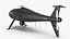 3D Schiebel Camcopter S100 UAV Rotorcraft Black