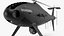 3D Schiebel Camcopter S100 UAV Rotorcraft Black