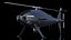 3D Schiebel Camcopter S100 UAV Rotorcraft Black