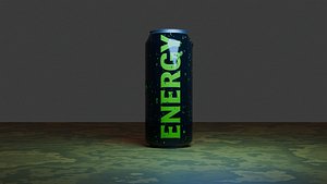 3D can of energy drink