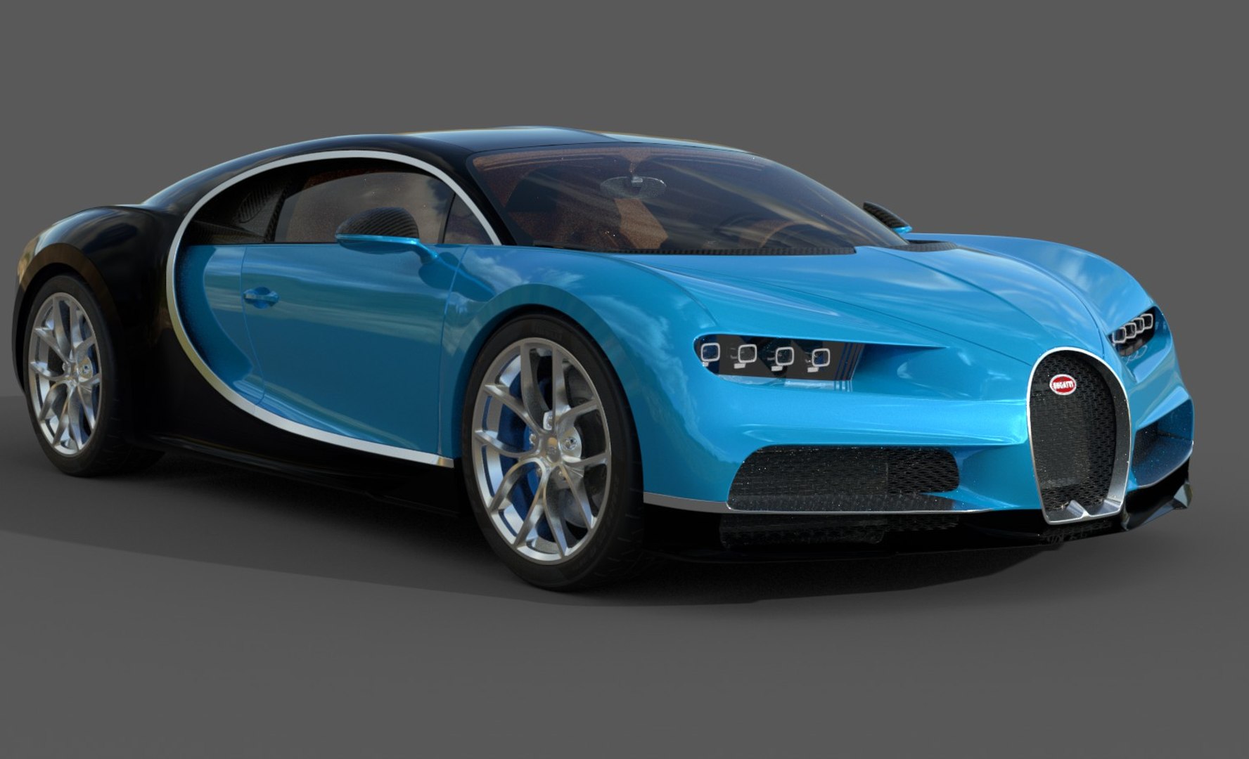 3D Midpoly Bugatti Chiron Model - TurboSquid 1299997