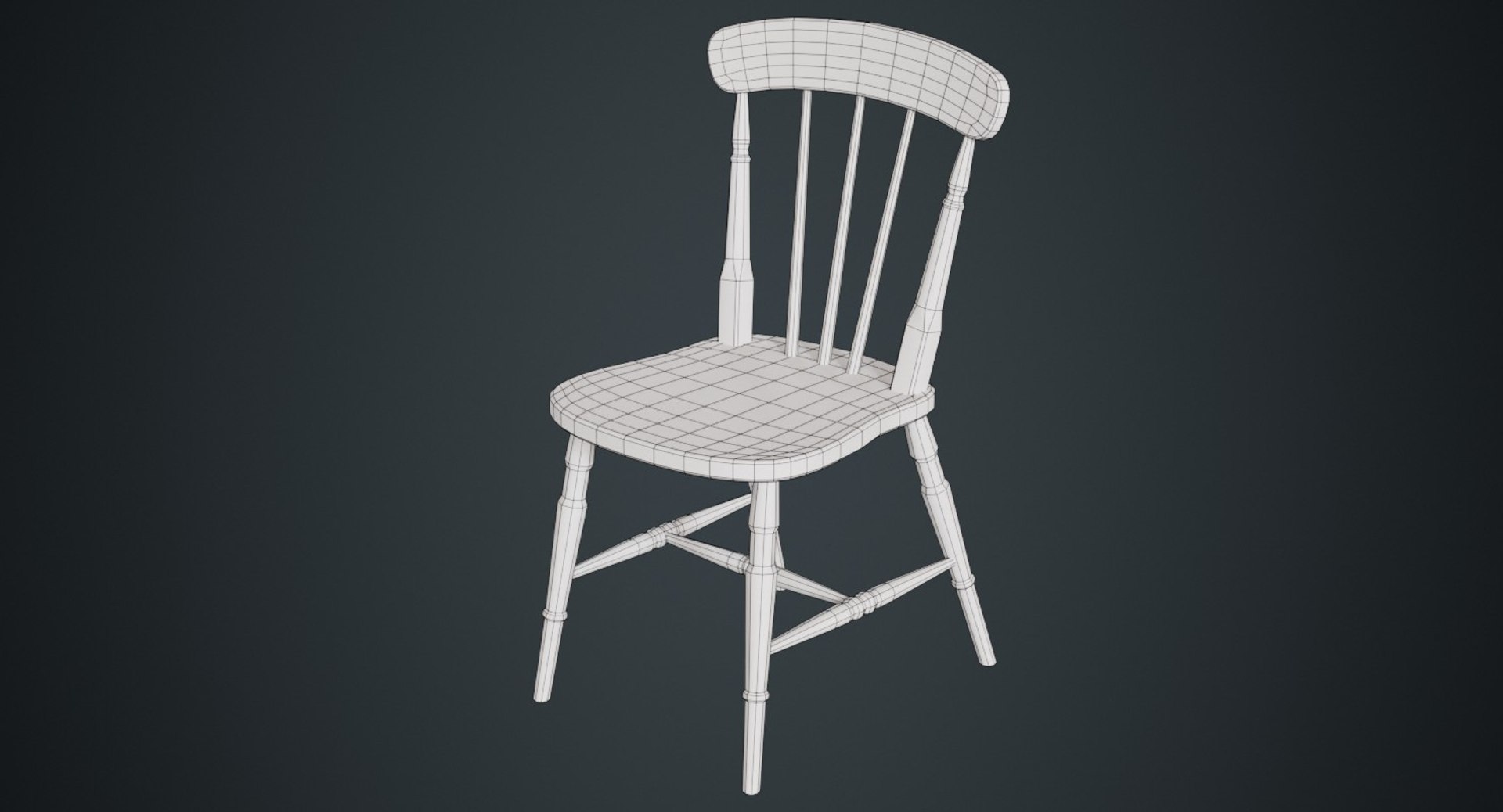 3D Kitchen Chair 2a Model - TurboSquid 1380659