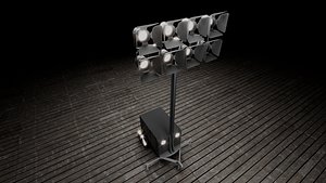 Portable Lighting Tower 3D model