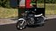 バイクのあるストリートコーヒーキオスク