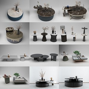 73 Coffee Tables - Bundle 03 3D model