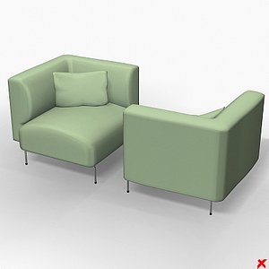 3d armchair chair model