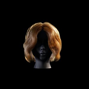3D Hair Real-Time Womens hairstyle 15