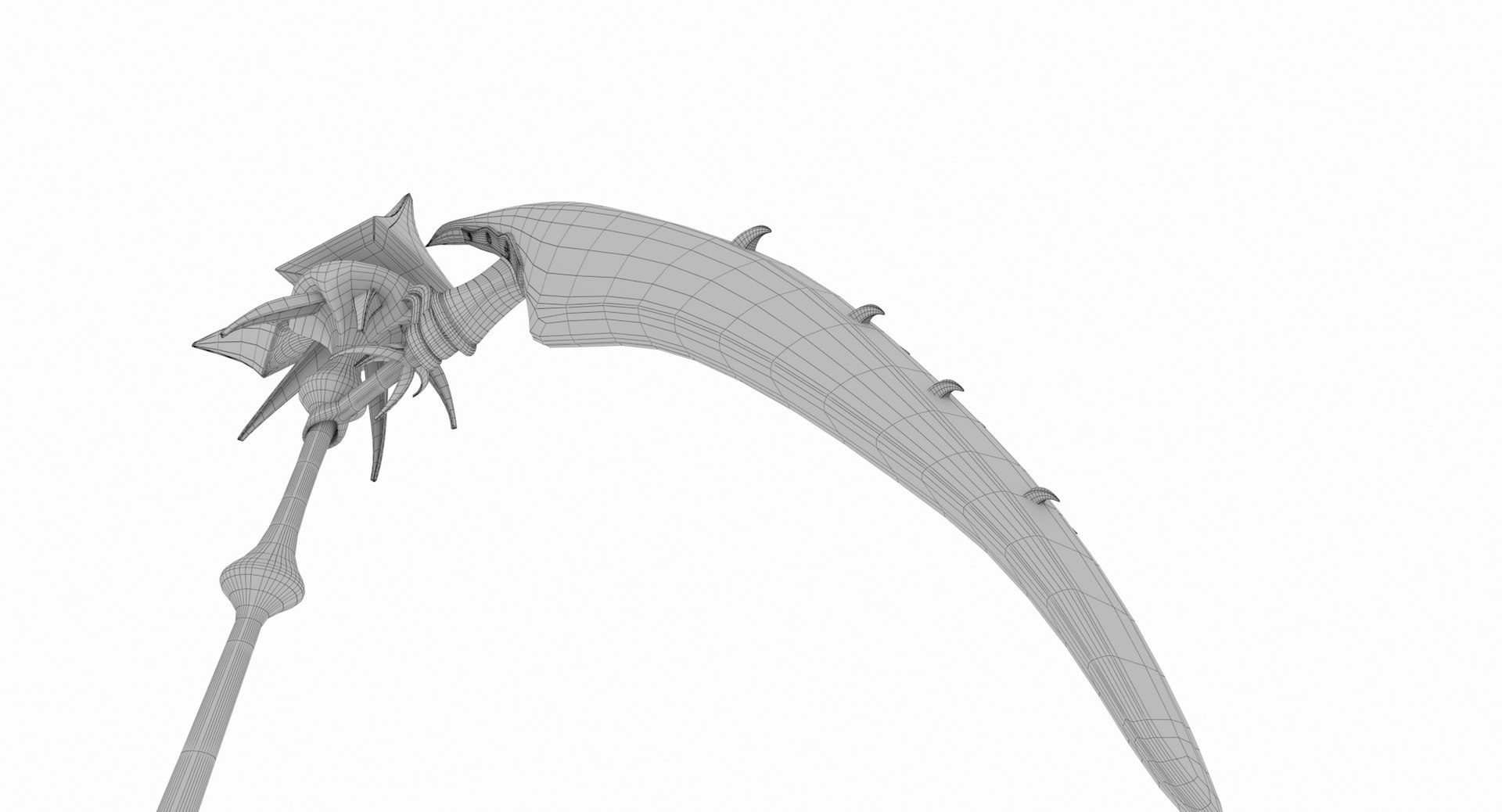 Death Reaper With Scythe 3d model