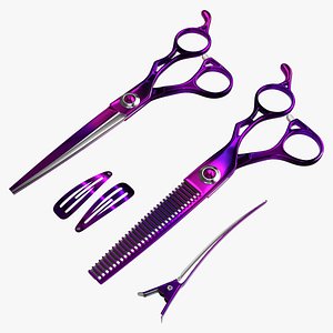 Hair Cutting Thinning Scissors Set Colorful