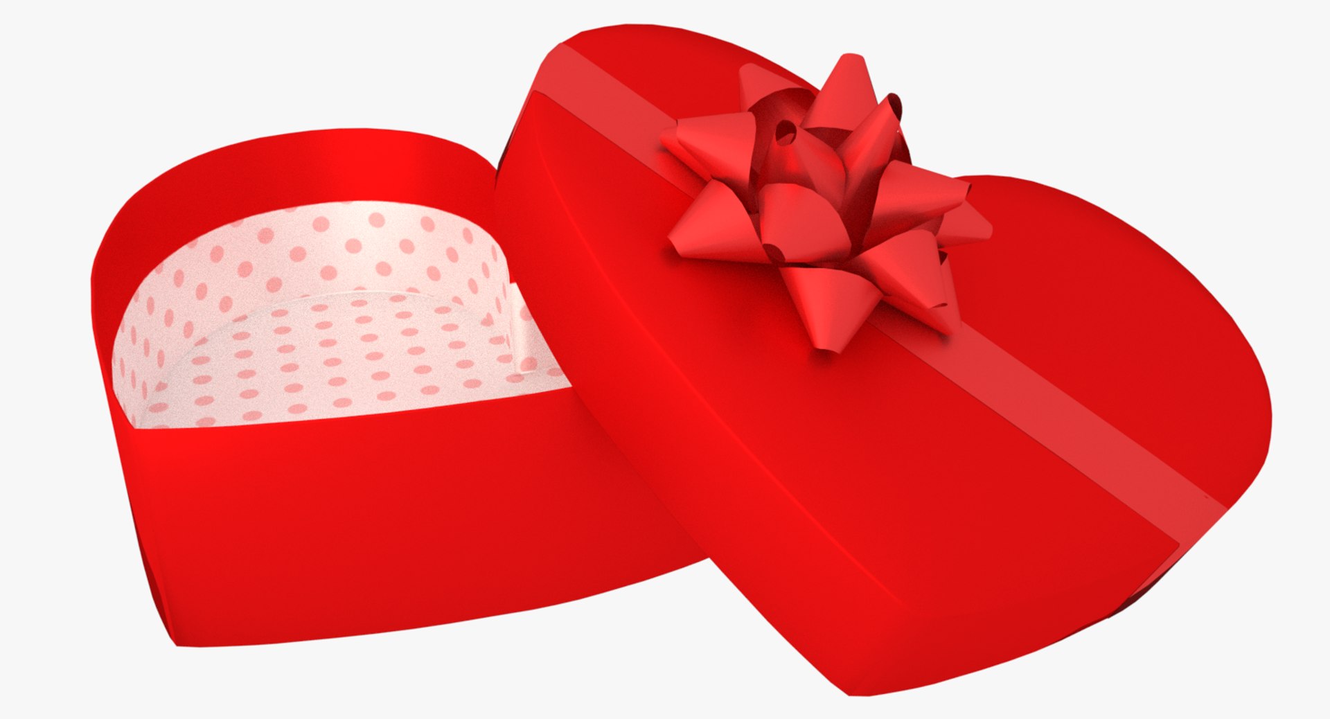 3D Model Gift Box Heart - TurboSquid 1236254