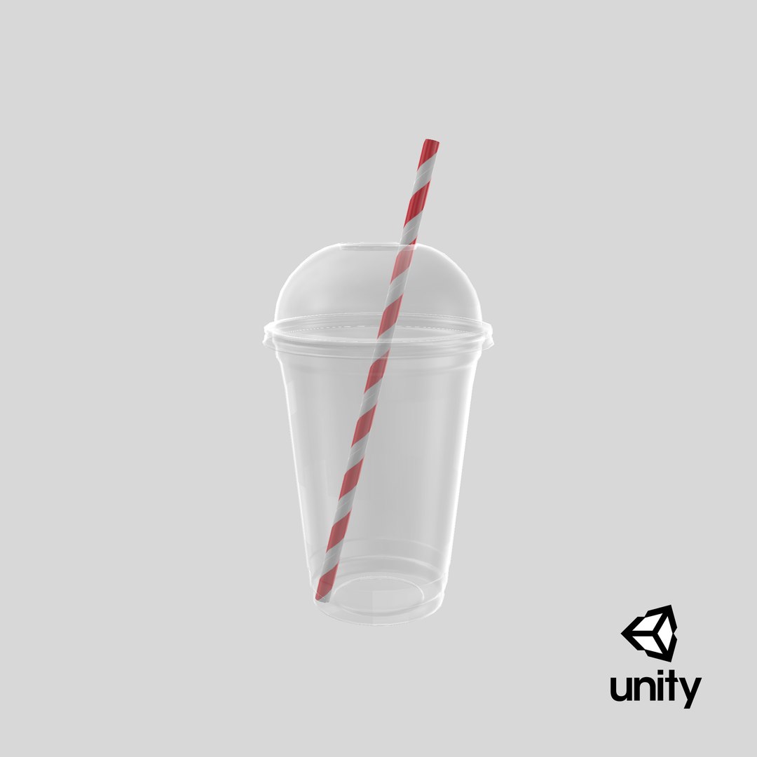 Empty Plastic Cup With Straw 3D Model - TurboSquid 1923685