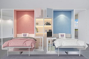 bed with study