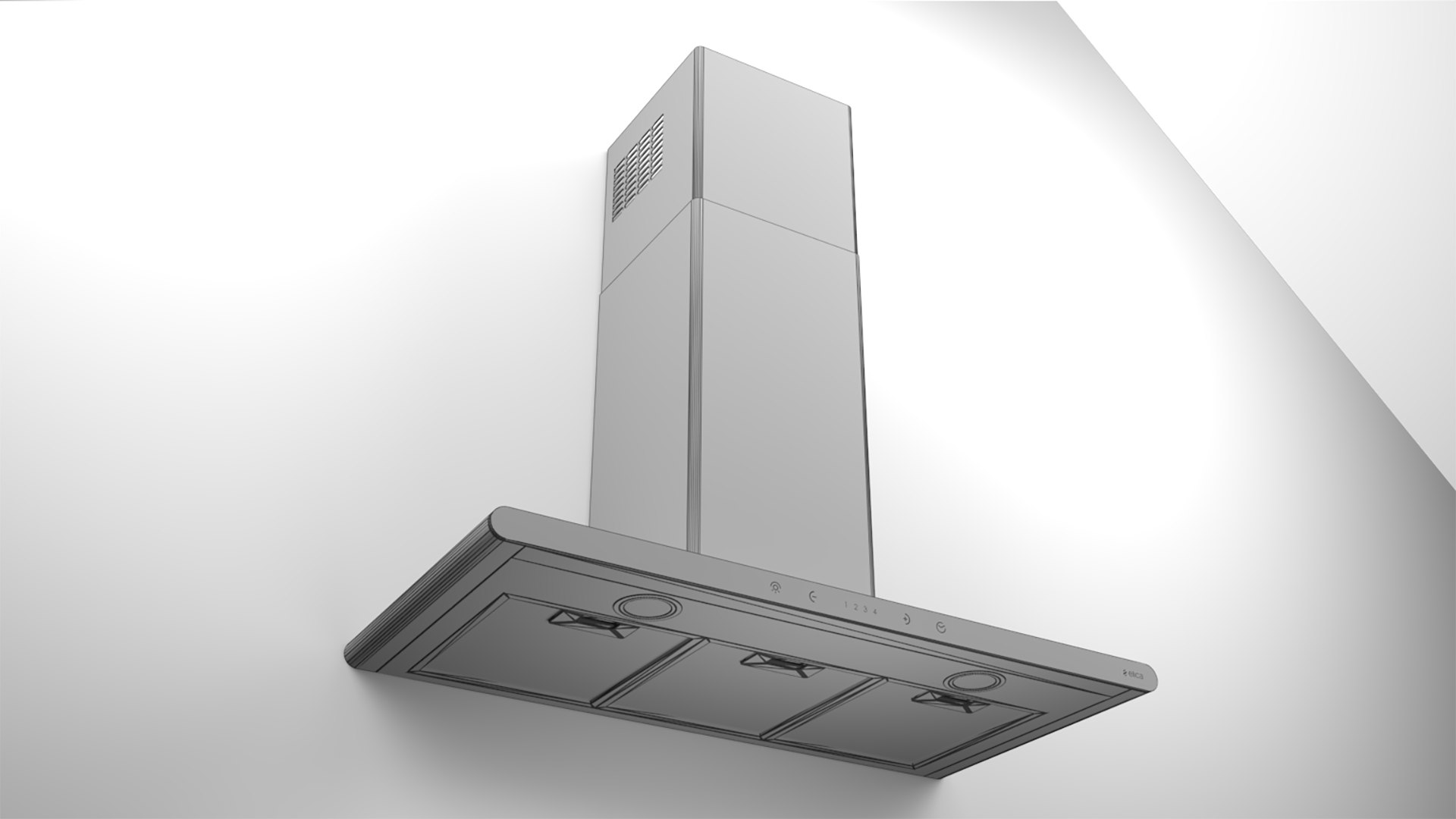 Elica Galaxy Cooker Hood 3D TurboSquid 2009815