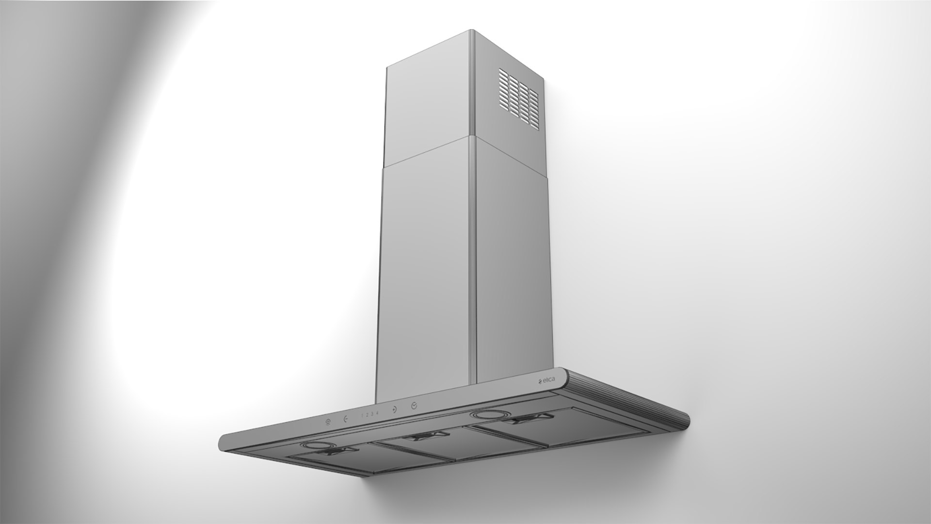Elica Galaxy Cooker Hood 3D TurboSquid 2009815