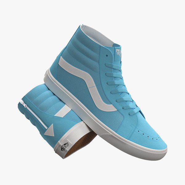 modelo 3d Vans Sk8-Hi Reissue Zip Aqtic - TurboSquid 2030672