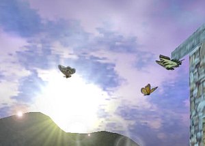 3d flying insect butterfly