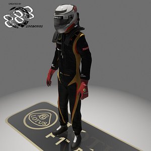 formula kimi raikkonen 2012 3d model