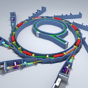 3d model synchrotron hadron collider