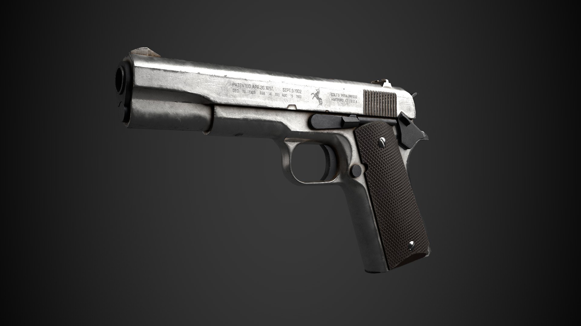 Colt M1911A1 Game-Ready Asset 3D Model - TurboSquid 1981143