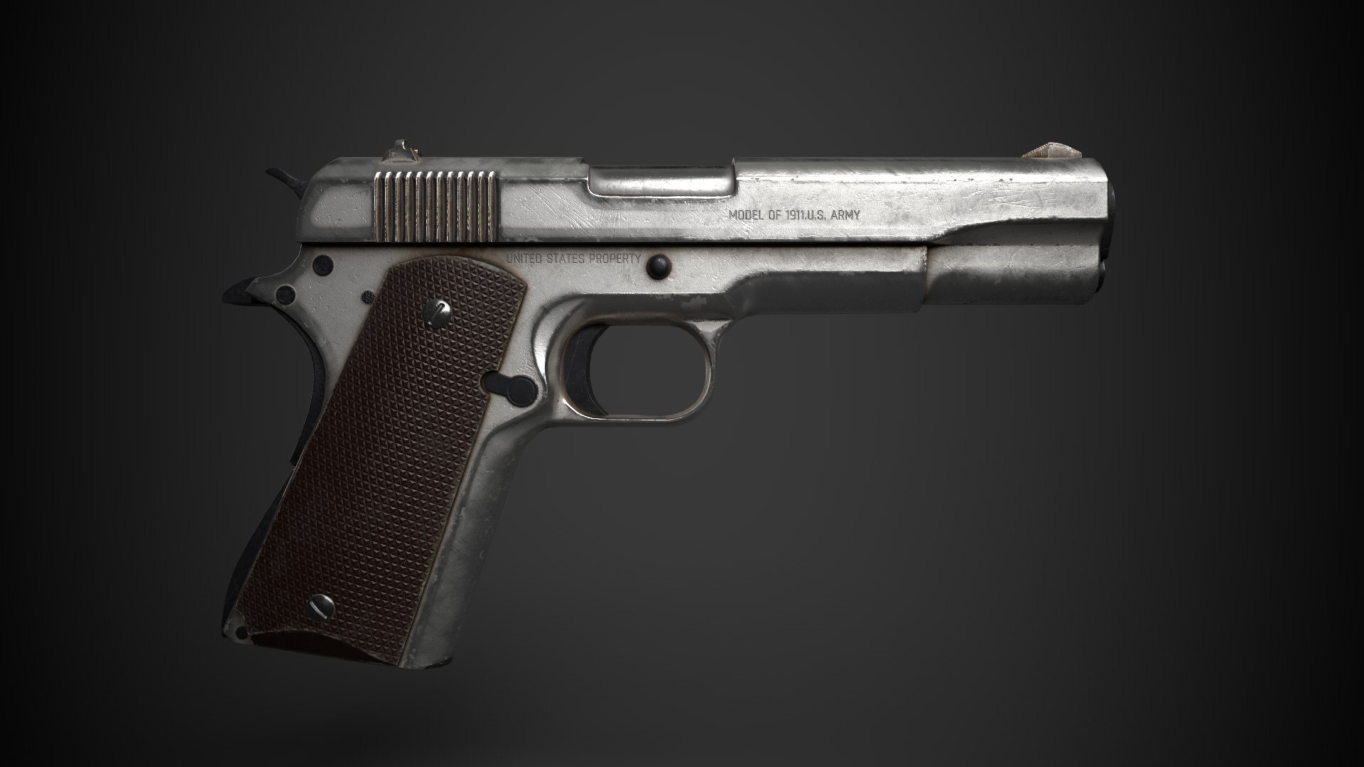 modelo 3d Activo listo para el juego Colt m1911A1 - TurboSquid 1981143