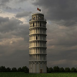 3D Pisa Tower model