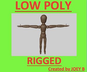 Low Poly Figure Man Mannequin (Lowpoly)