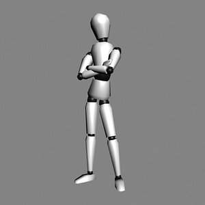 mannequin puppet rigged 3d model