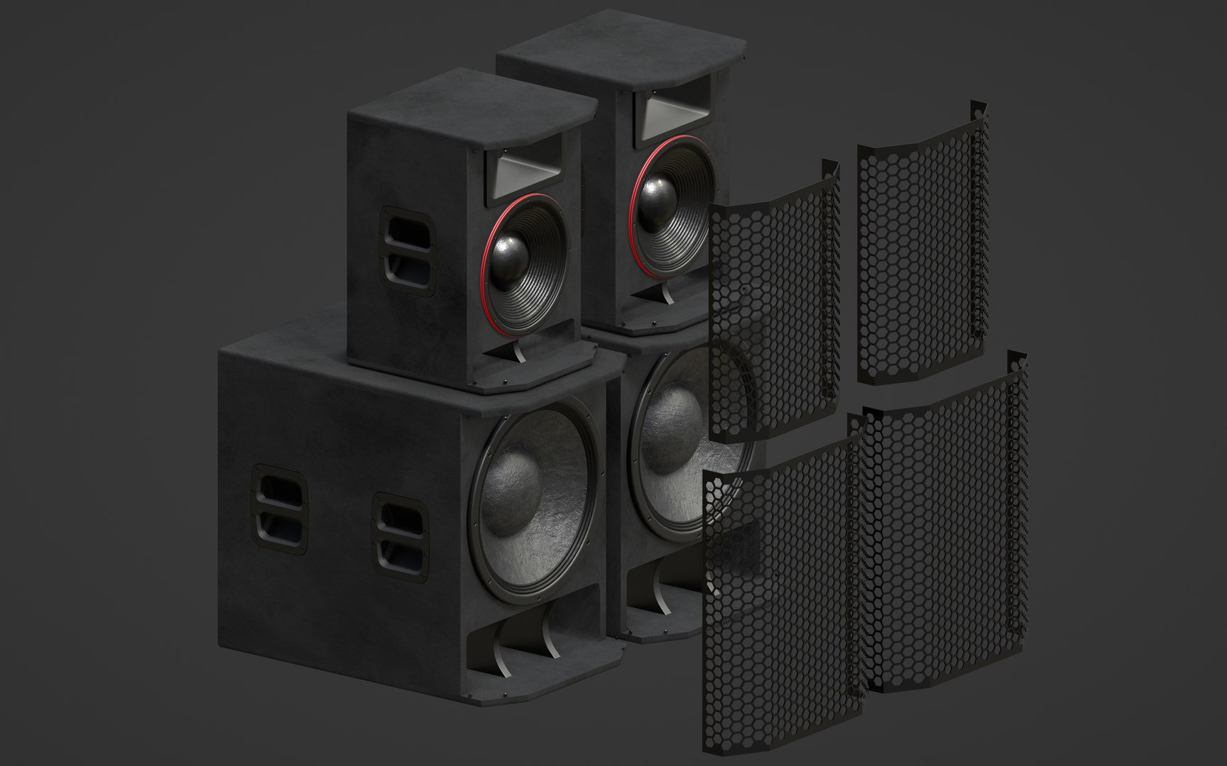 Big Speakers 3D Model TurboSquid 2028459
