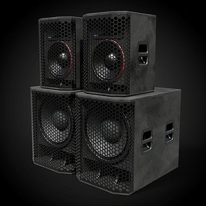 Big Speakers 3D model