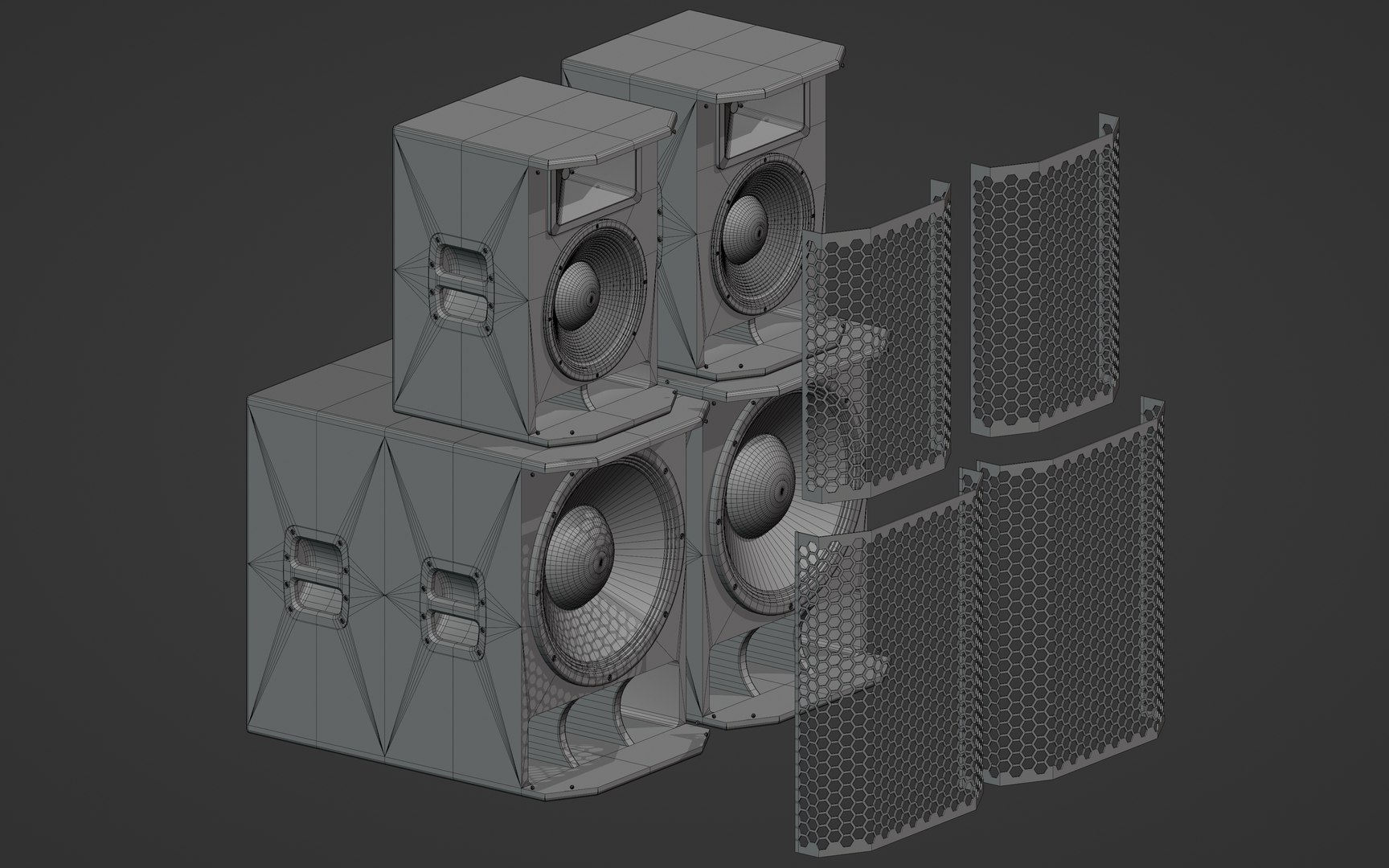 Big Speakers 3D Model - TurboSquid 2028459