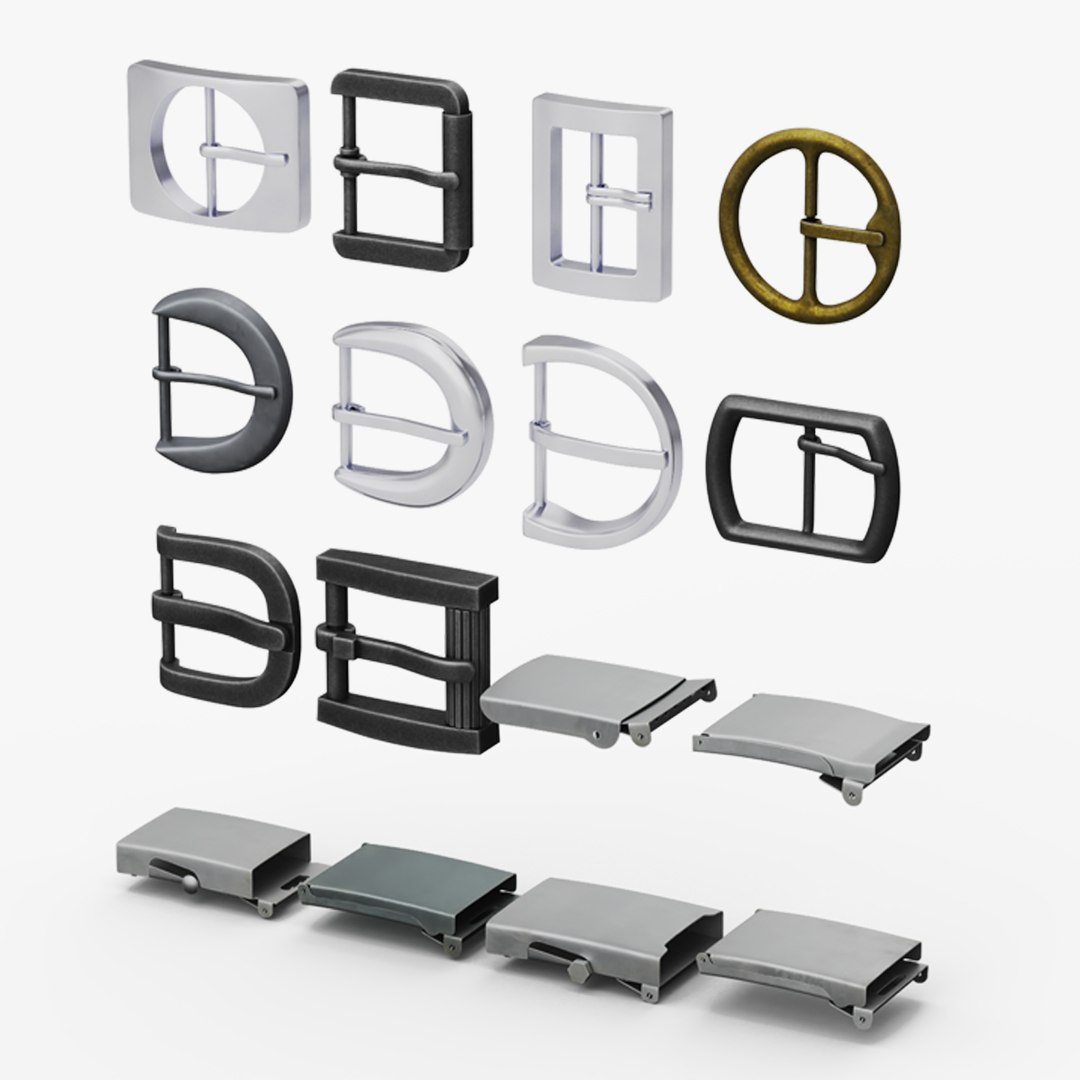Belt Bucklers 3D model preview