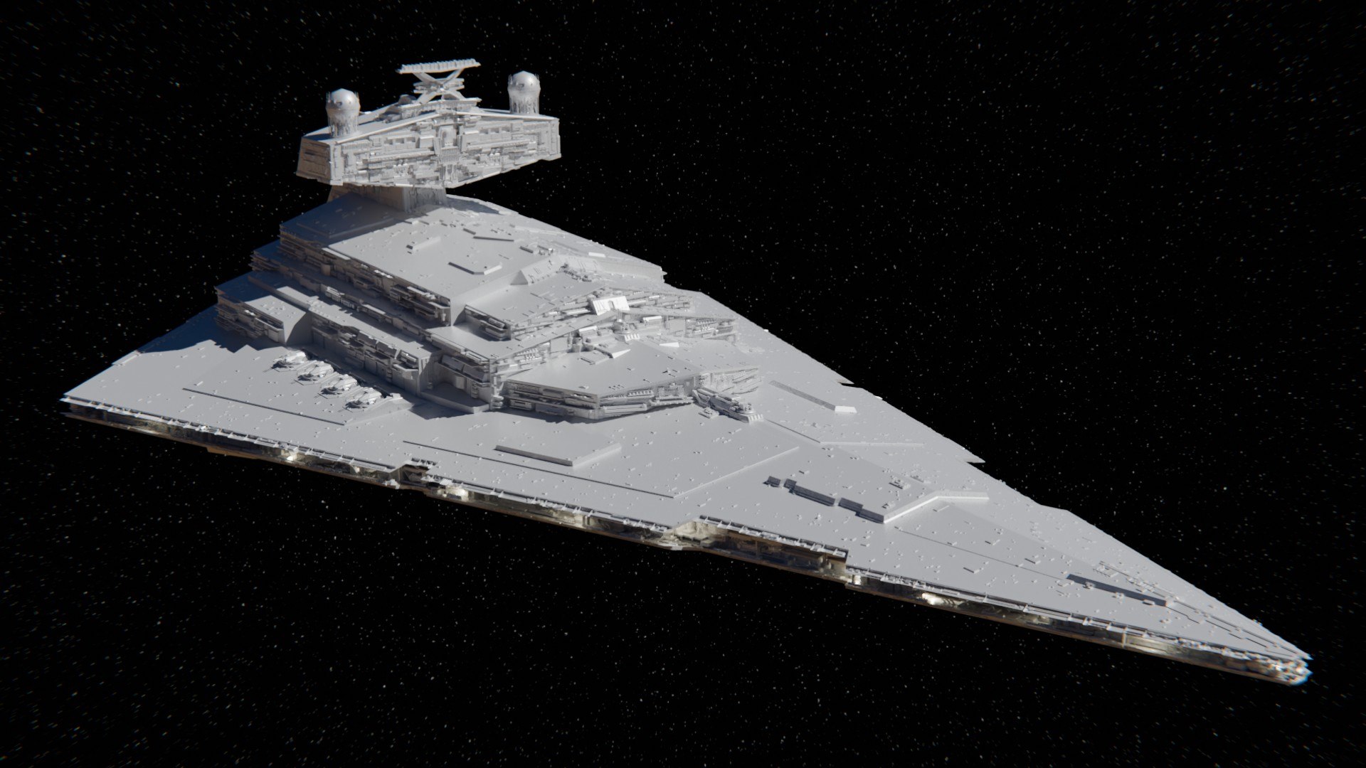 Star Wars Star Destroyer 3D Model TurboSquid 2330390