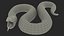 beige hognose snake rigged 3D model