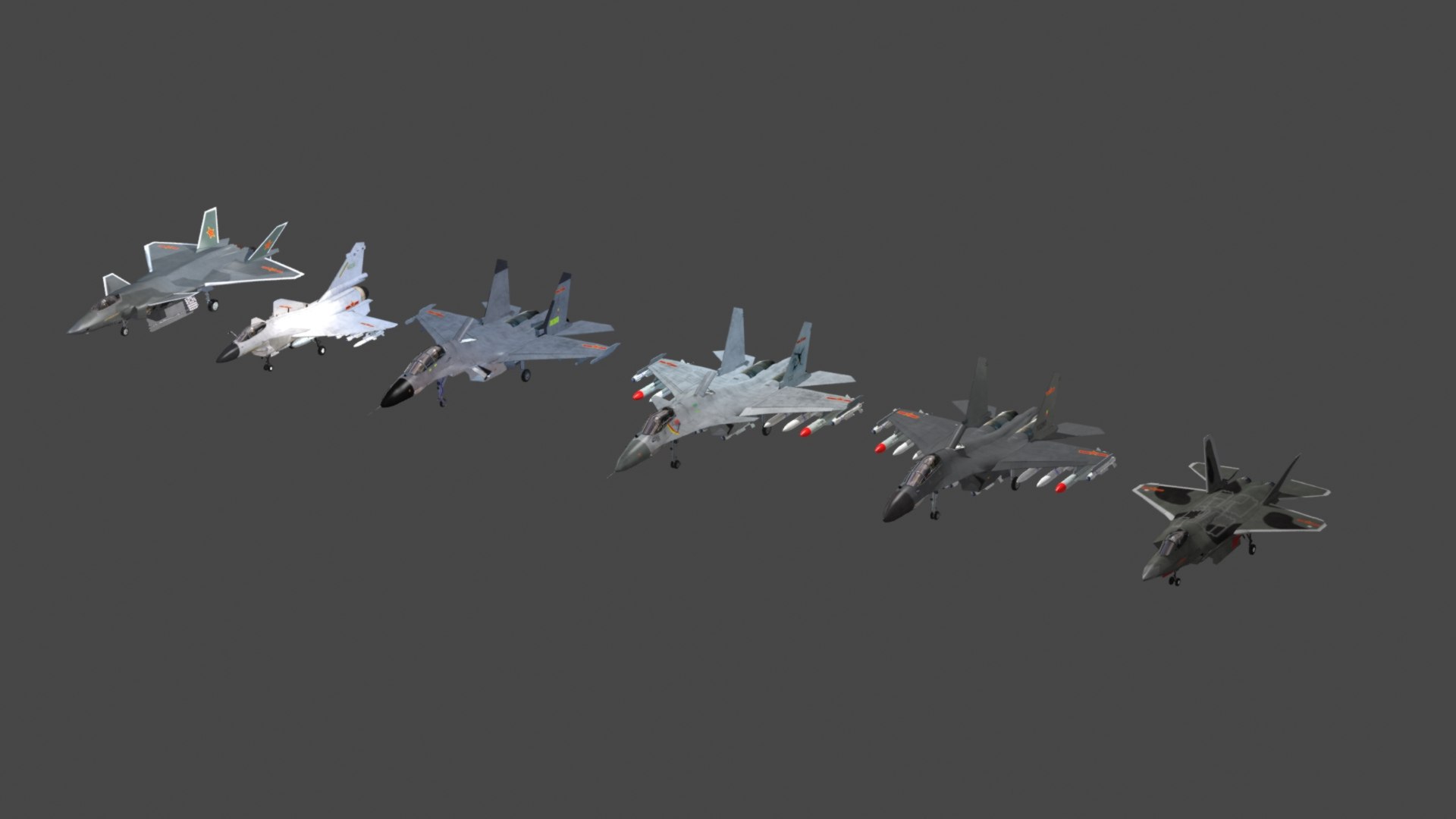 Ultimate Chinese Fighter Jet Collection Model - TurboSquid 1975183
