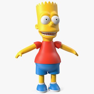 Bart Simpson Character Rigged