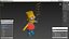 Bart Simpson Character Rigged