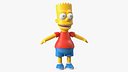 Bart Simpson Character Rigged
