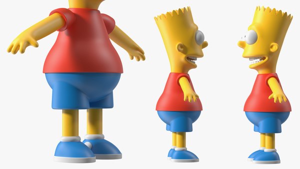 3D Bart Simpson Character Rigged model - TurboSquid 1958187