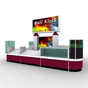 mall kiosk 3d model