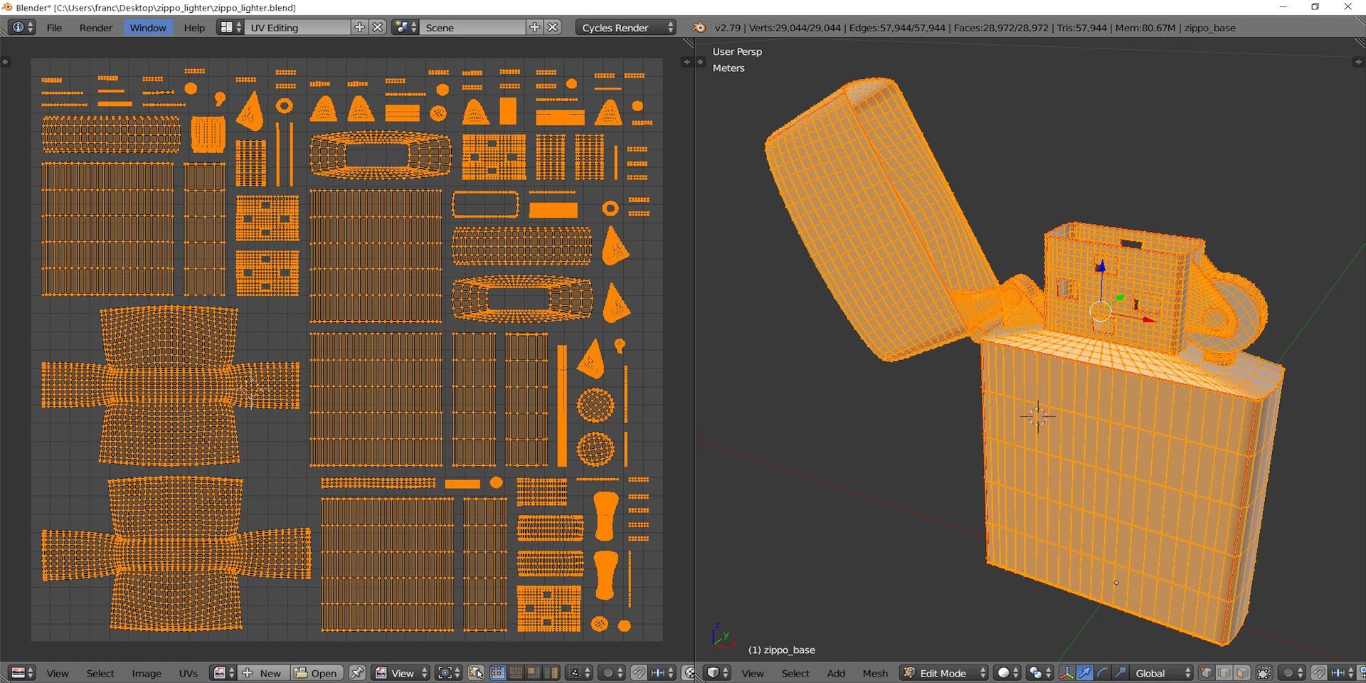 3d Model Disposable Zippo Lighters