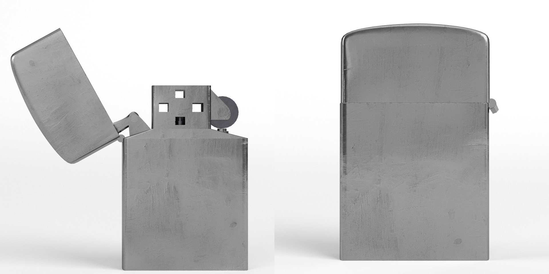3d Model Disposable Zippo Lighters