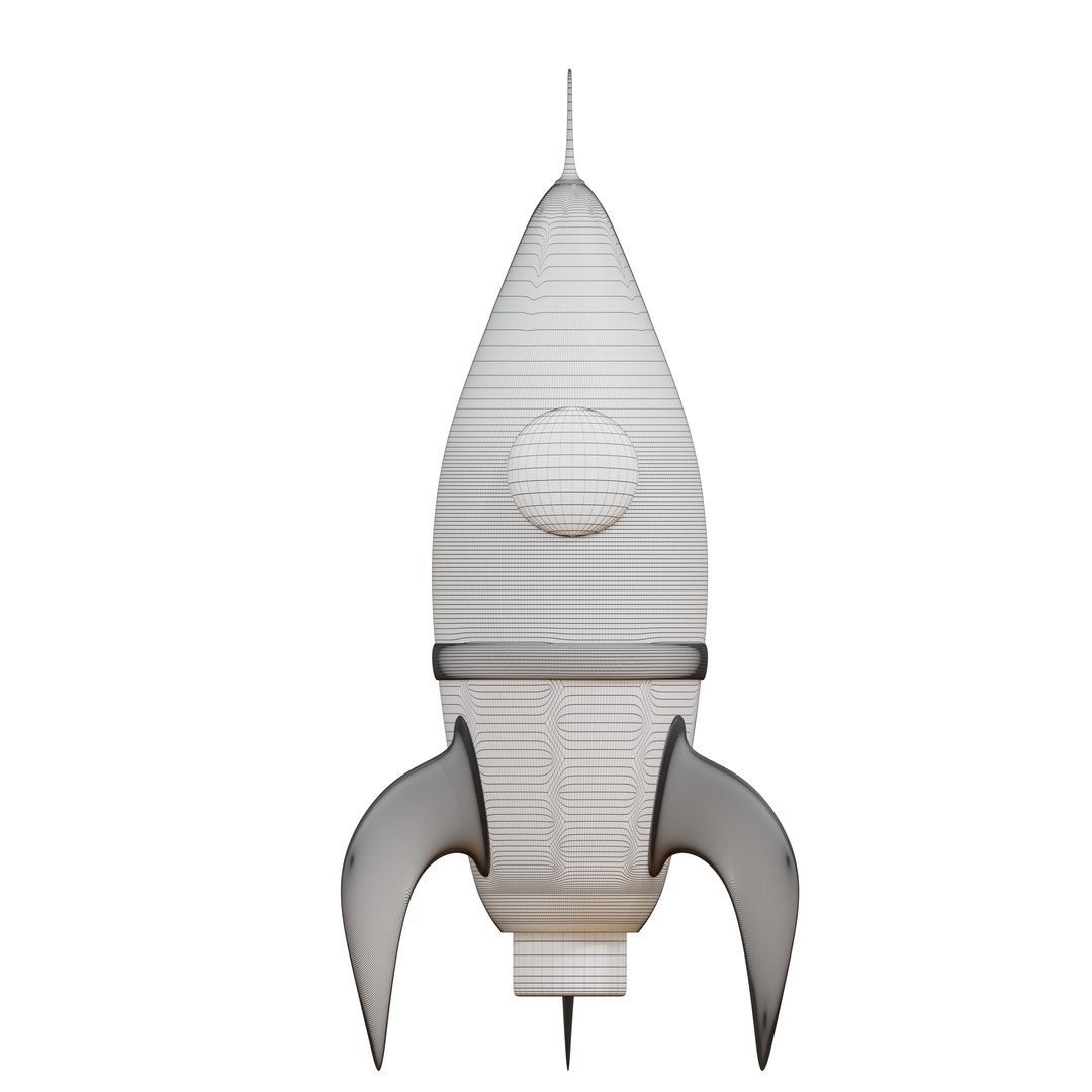 3D 3D Golden Rocket Icon Model - TurboSquid 2397053
