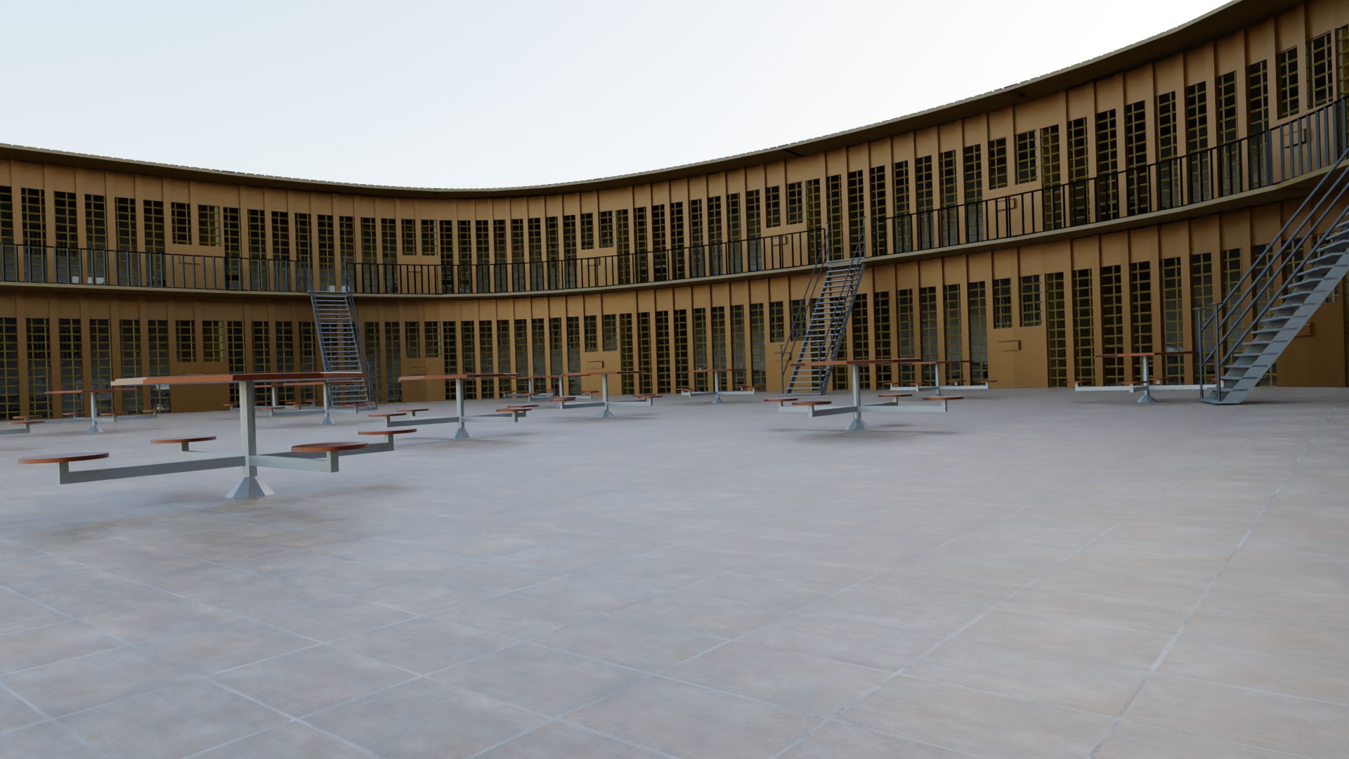 3D Prison Interior Model - TurboSquid 2157306