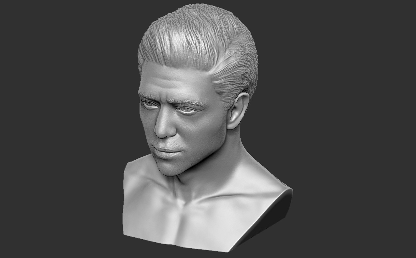 Bust handsome man color 3D model - TurboSquid 1657574