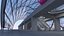 Schwebebahnstation mit Zug 2023 II