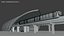Schwebebahnstation mit Zug 2023 II