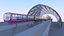 Schwebebahnstation mit Zug 2023 II