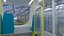 Schwebebahnstation mit Zug 2023 II
